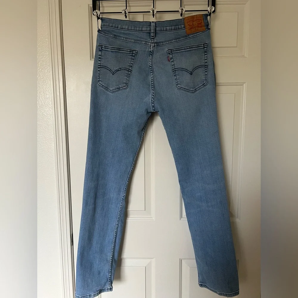 Levi's Men’s 514 Distressed Blue Straight‎ Slim Jeans Y2K 36x34